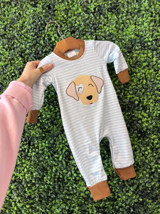 Puppy Love Longsleeve Romper