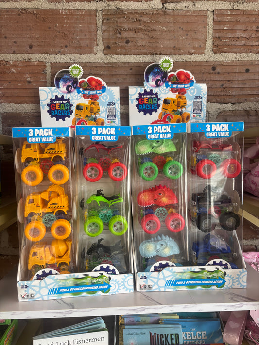 3 Pack Light Up Cars