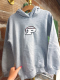 Embroidered P wave logo hoodie