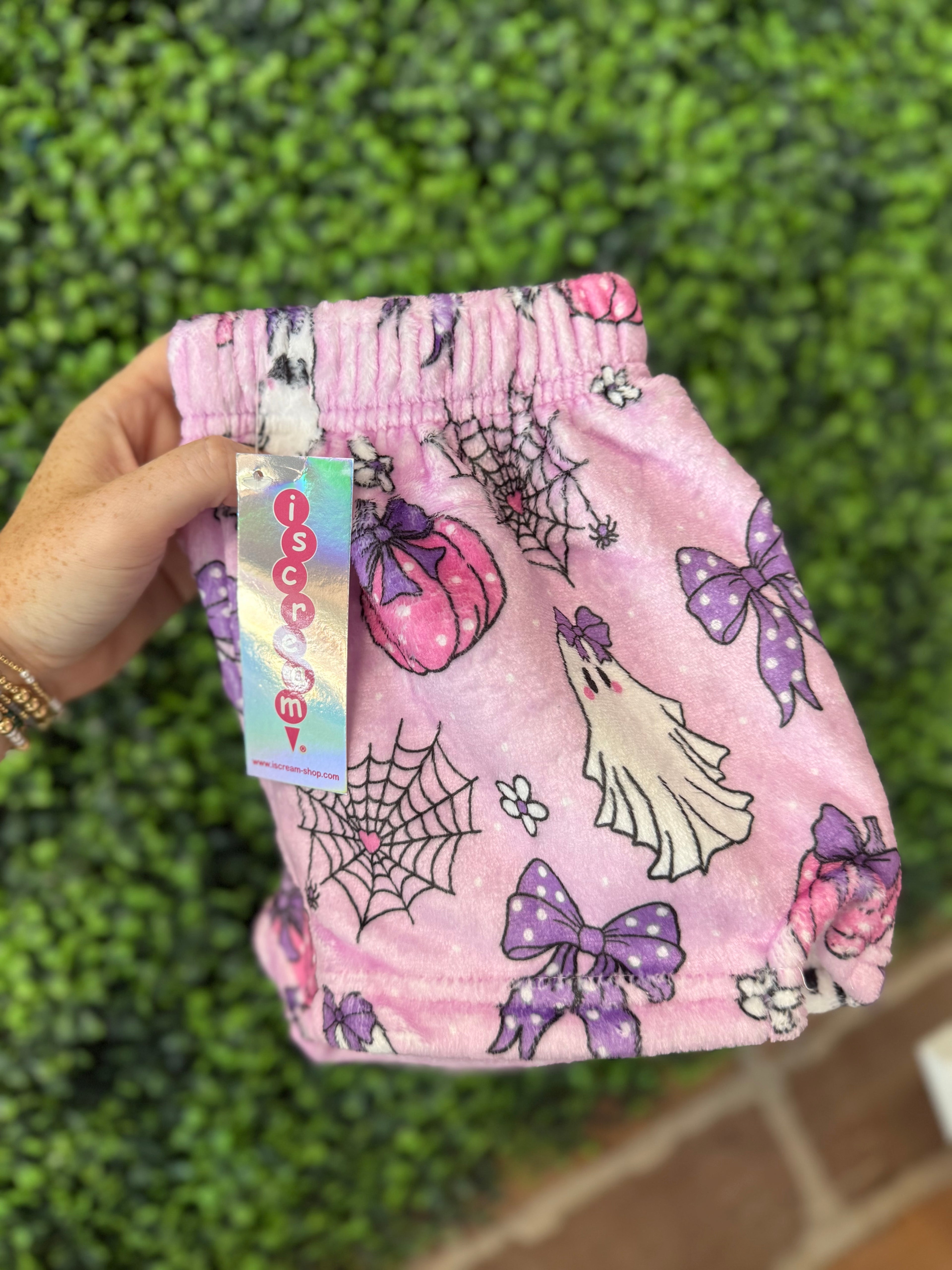 Girl’s Plush Halloween Shorts