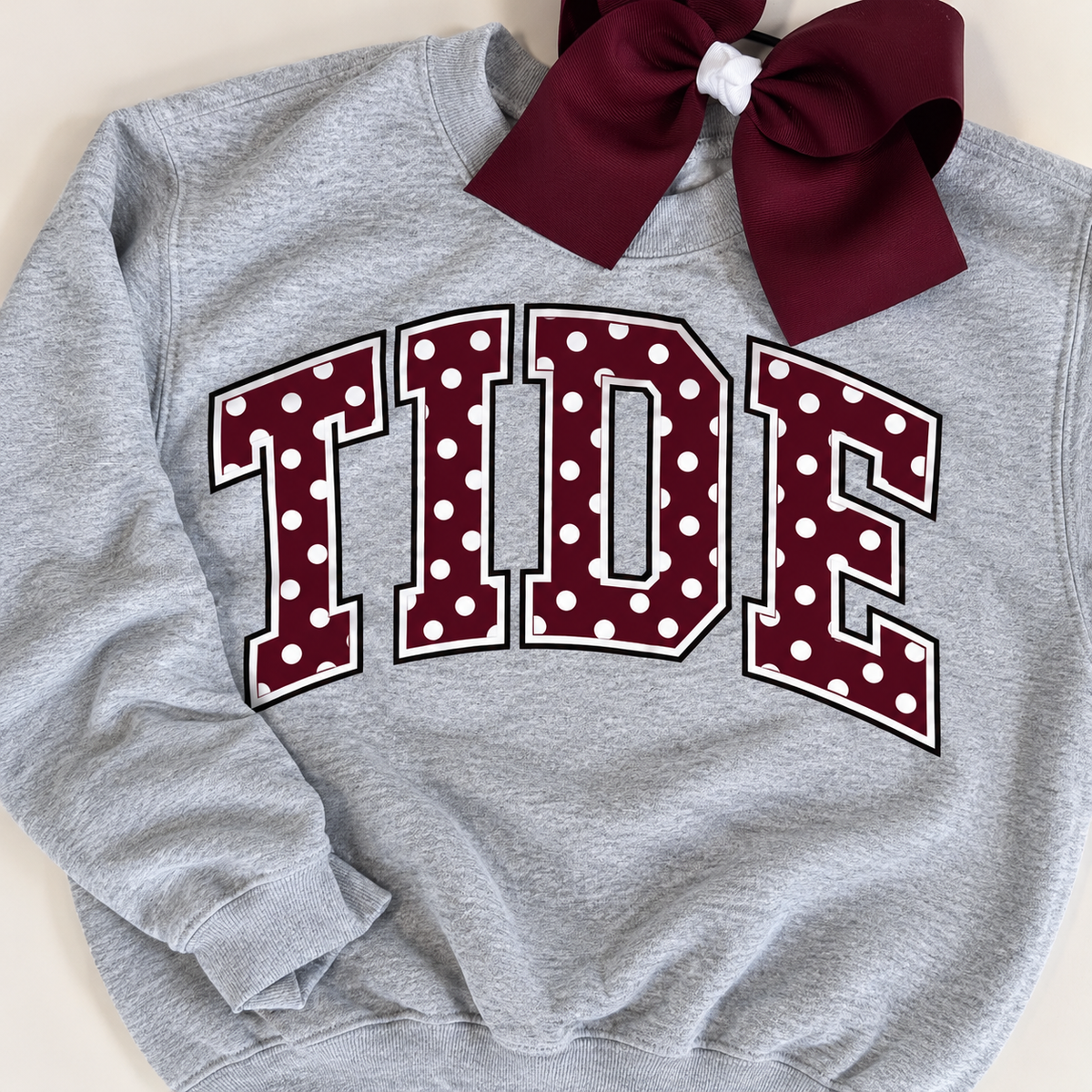 Polka dot school sweatshirt sale