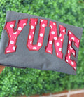Maroon dot yune tee