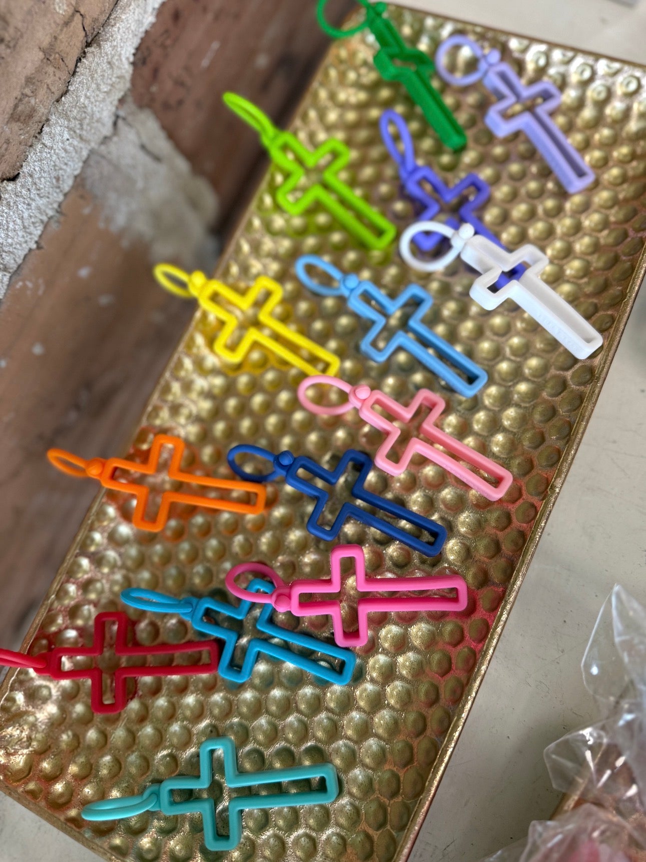 Silicone Cross Charms