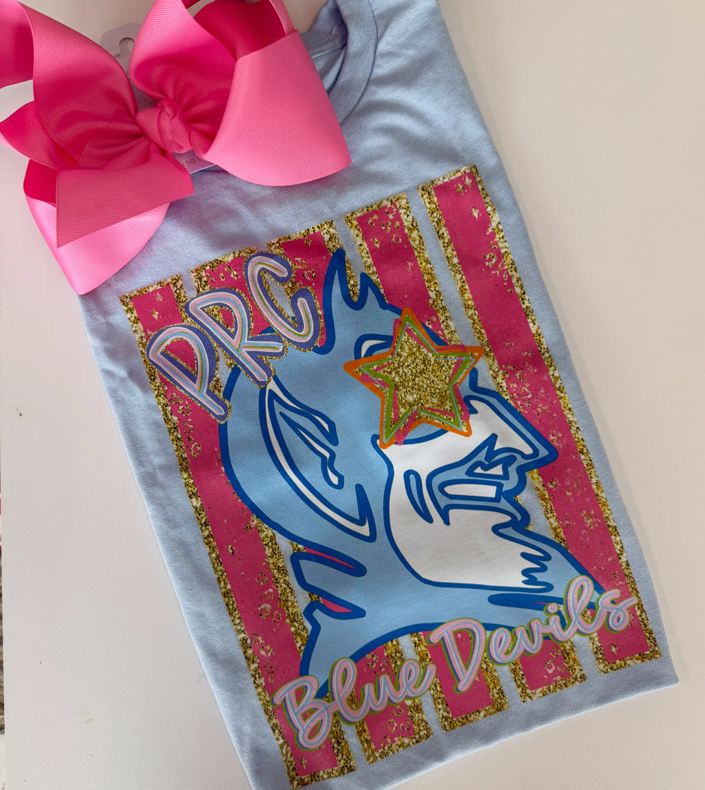 Glitter mascot tee
