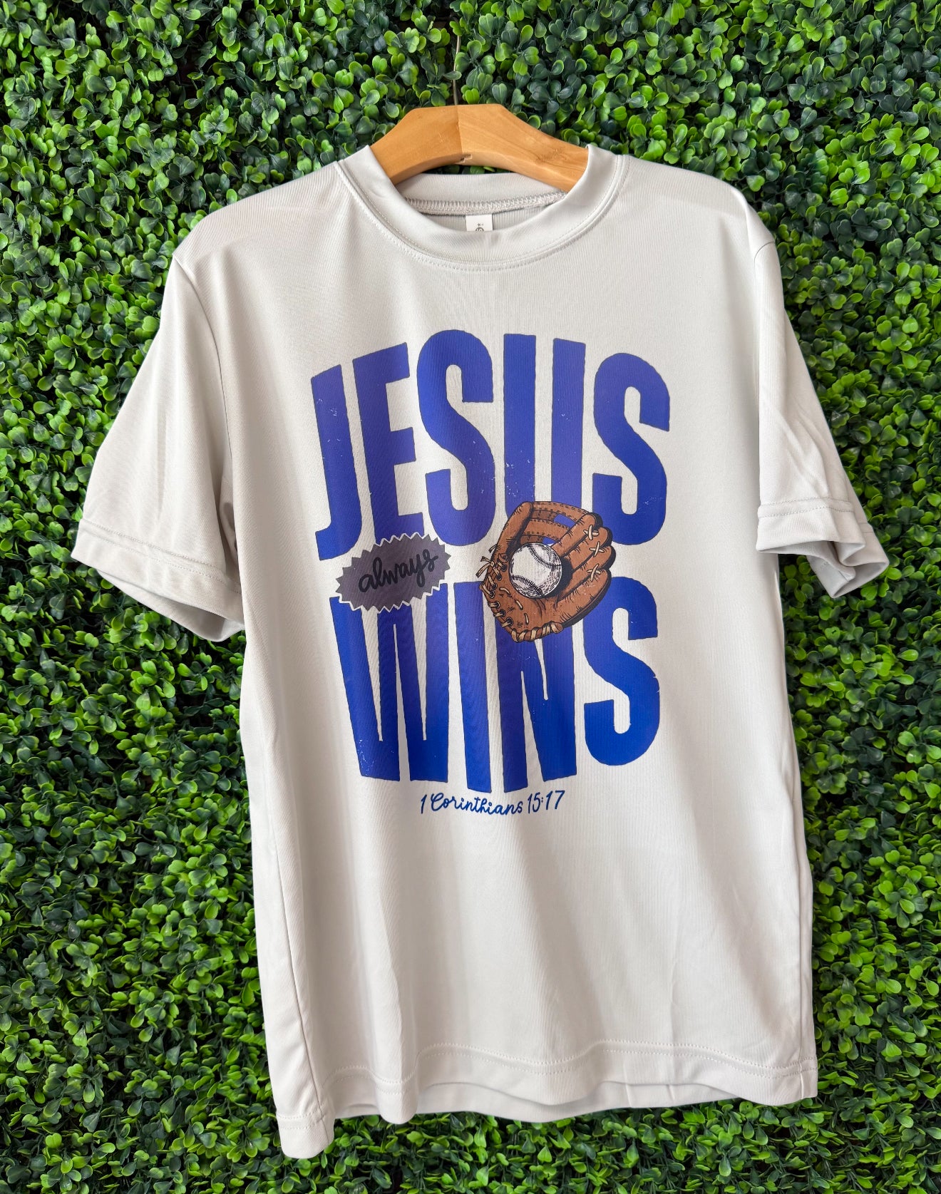 Jesus wins drifit tee