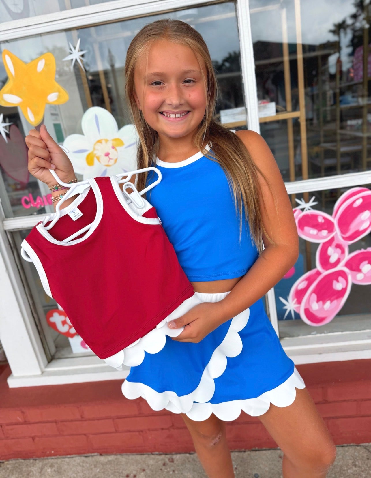 School colors scalloped set preorder