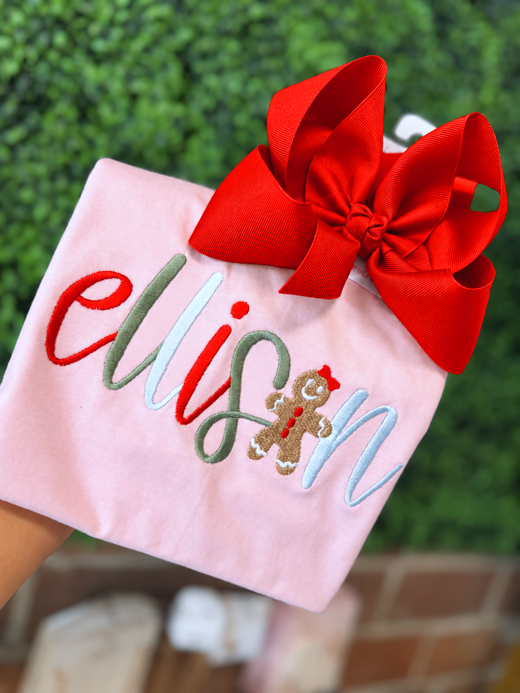 Gingerbread name tee