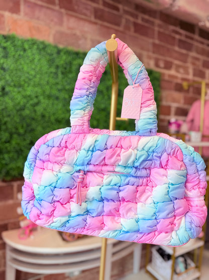 Quilted Puff Duffle Bag