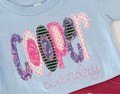 Floral flutter appliqué