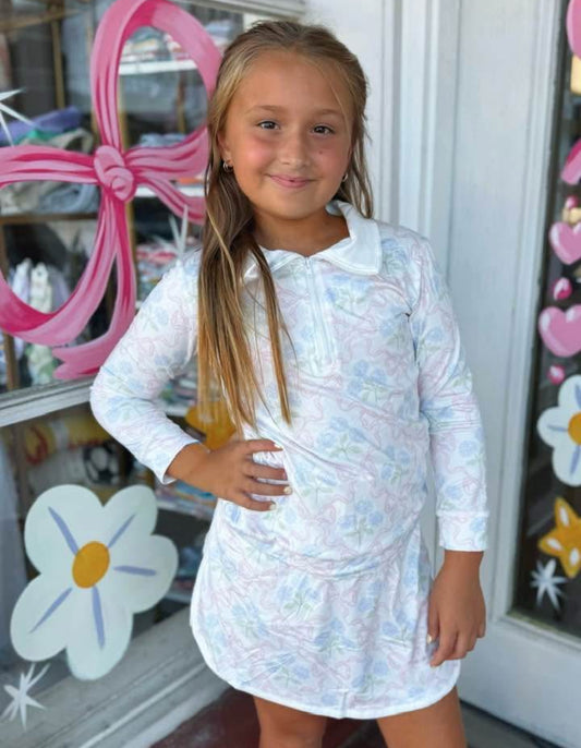 Girls Hydrangea and Bows Set