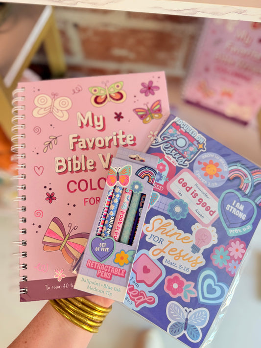 Coloring Book Favorite Bible Verses For Girls