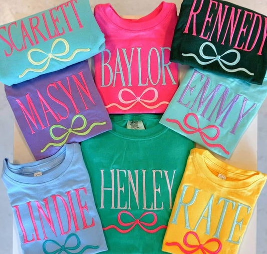 Mystery tied + true name tee