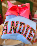 Light blue, cheetah and pink