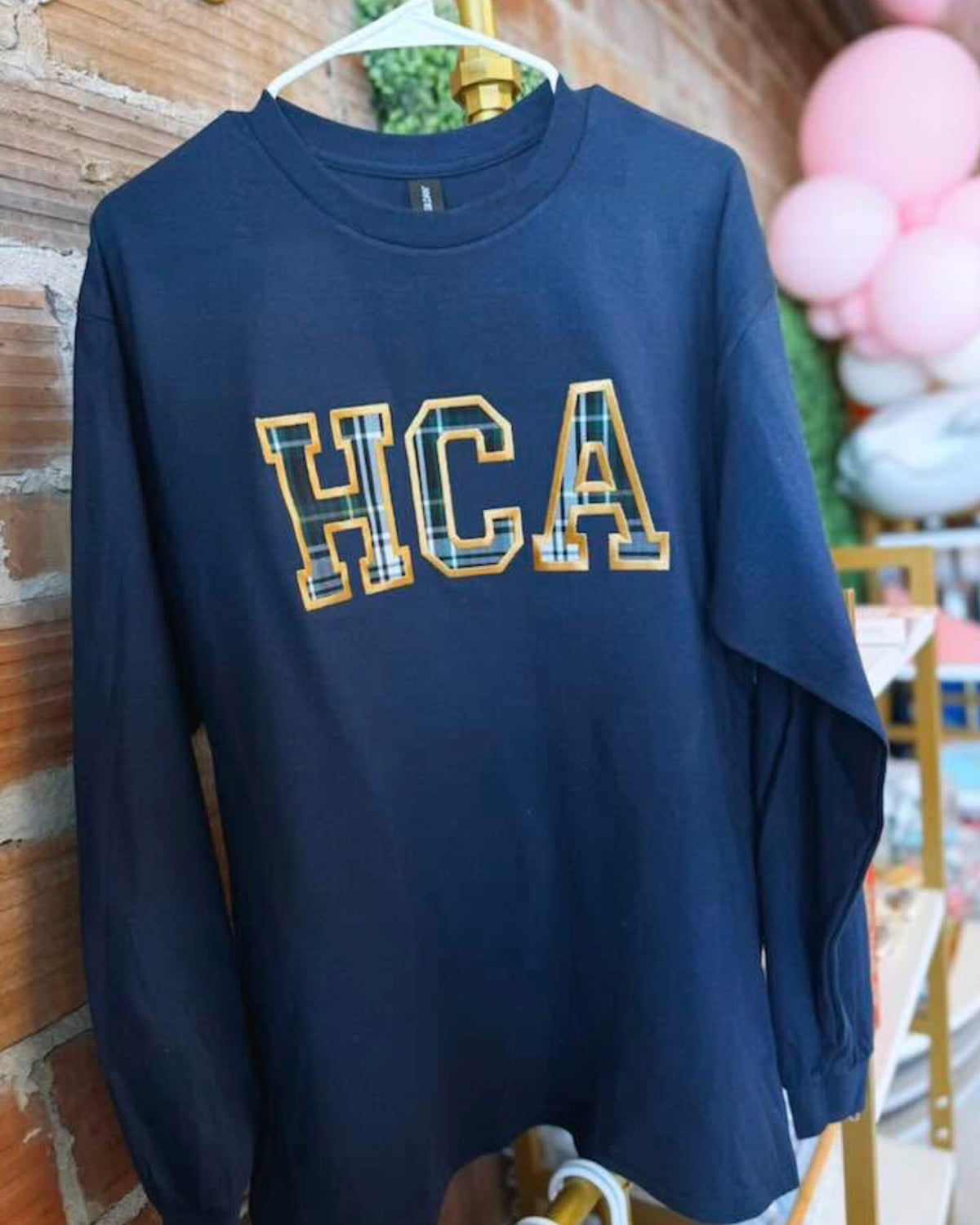 Long sleeve HCA plaid tee