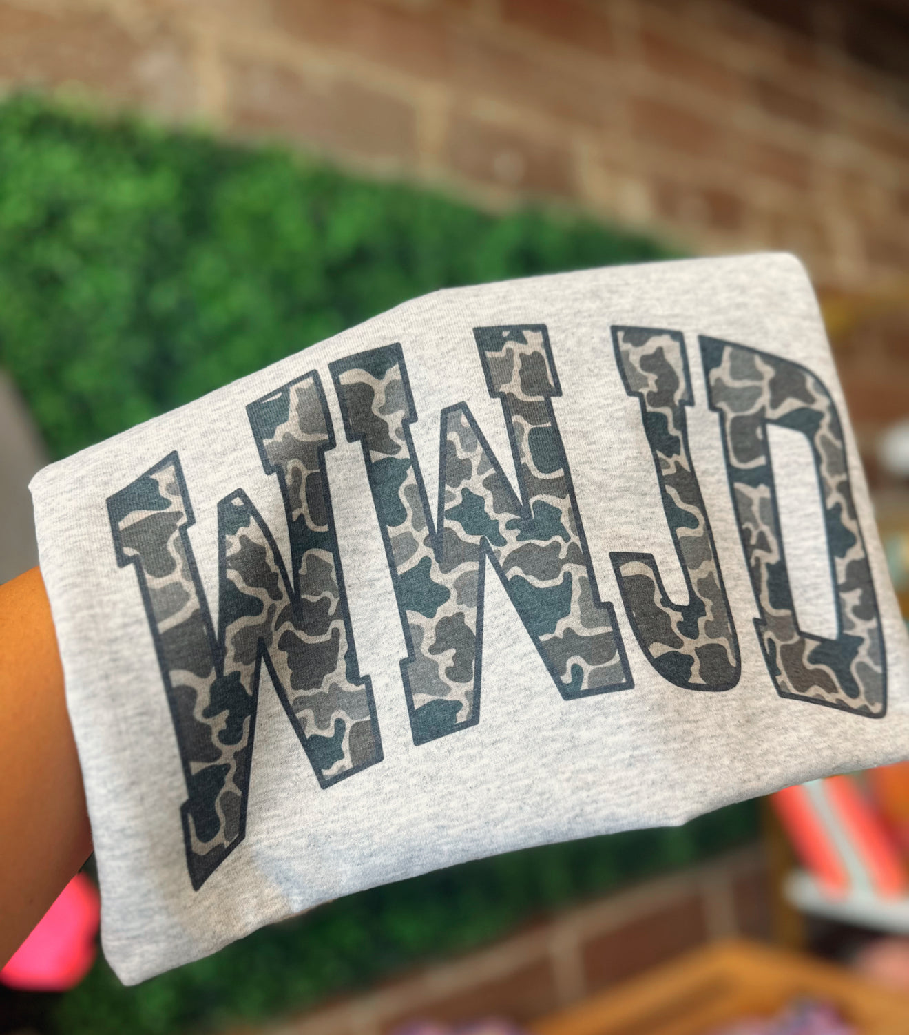 WWJD camo tee