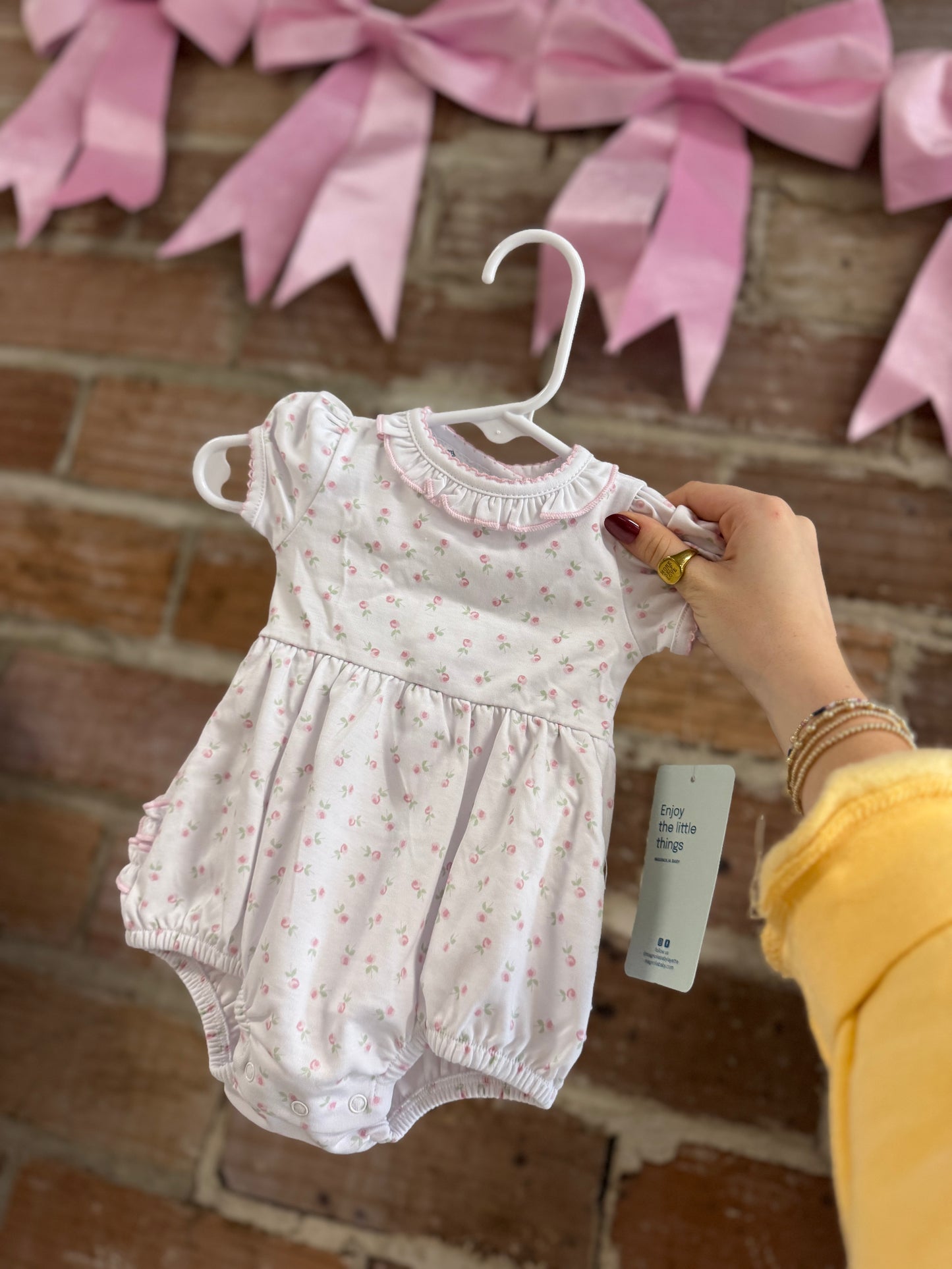 Magnolia Baby Floral Ruffle Bubble