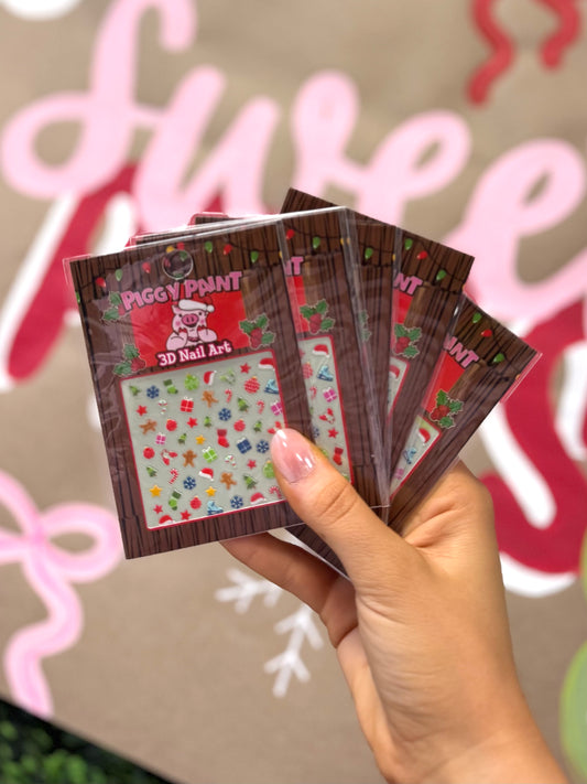 Piggy Paint Christmas Nail Art