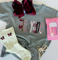 Picayune Applique tee on Grey