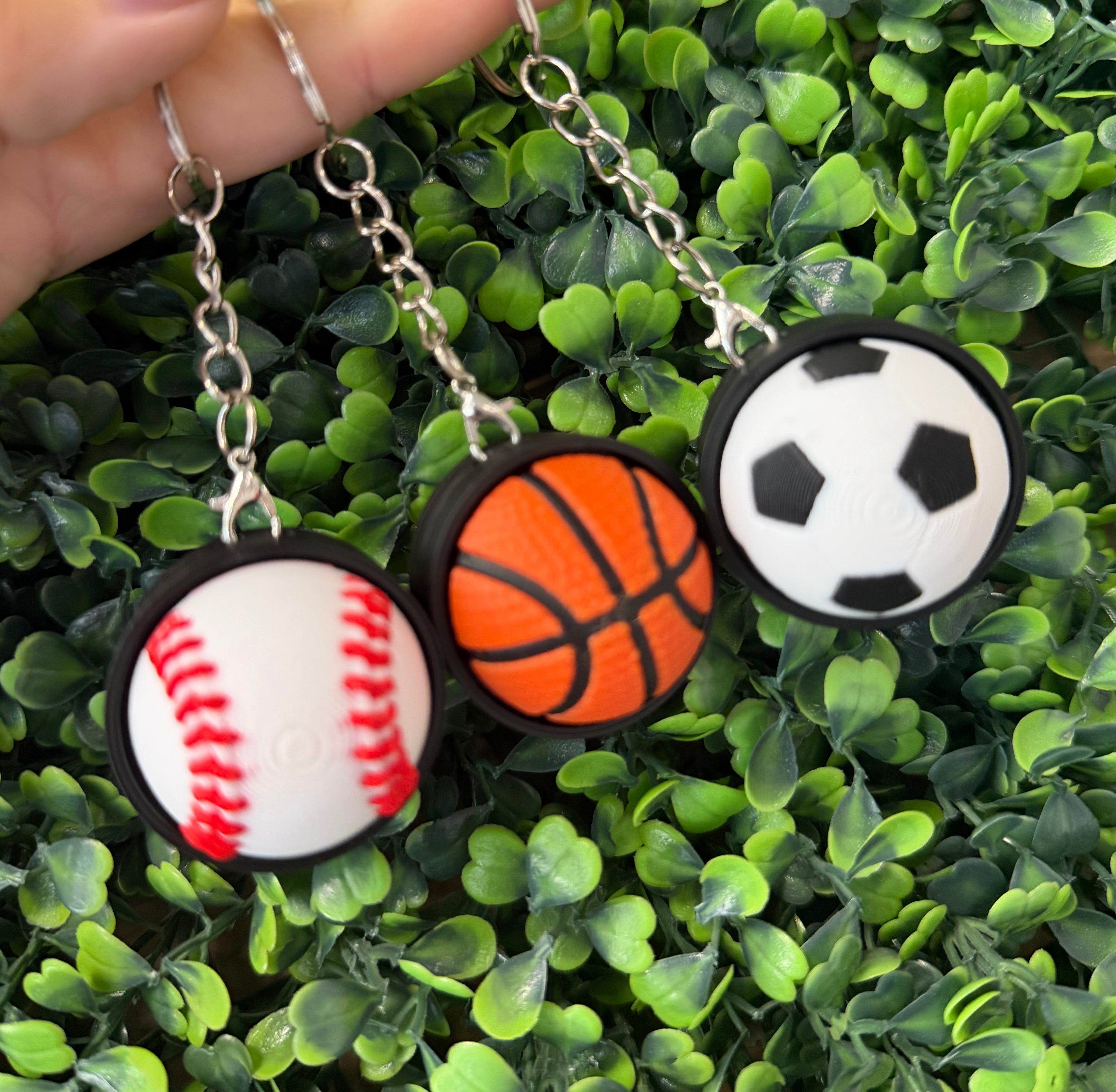 Sports fidget keychain