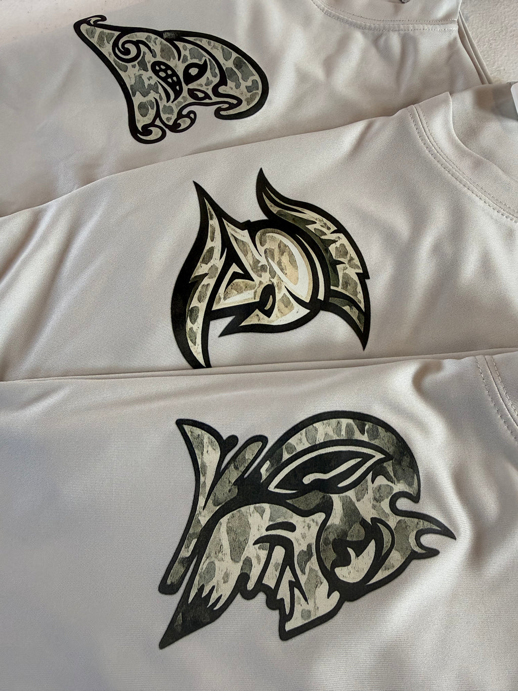 Camo mascot tee
