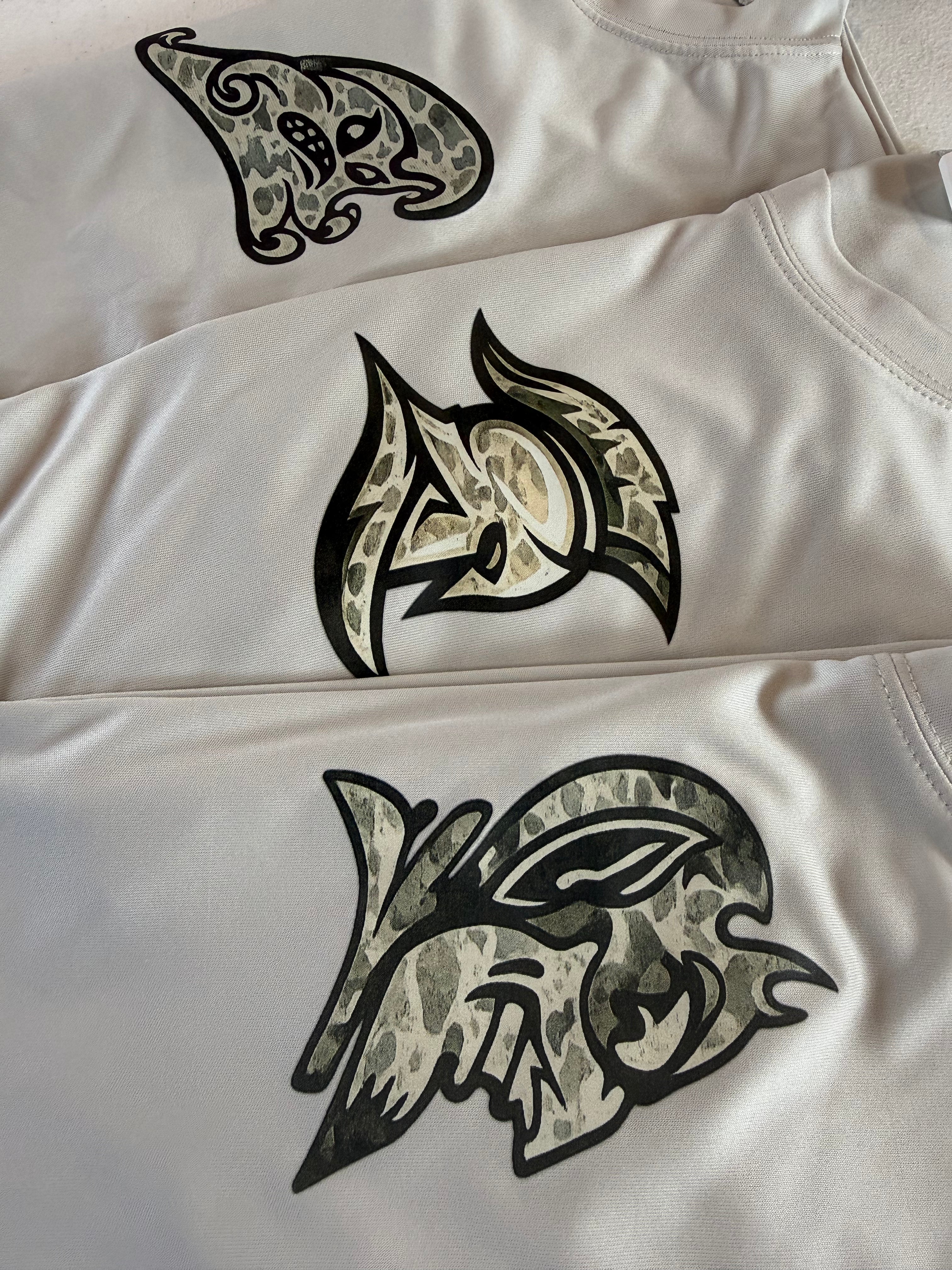 Camo mascot tee