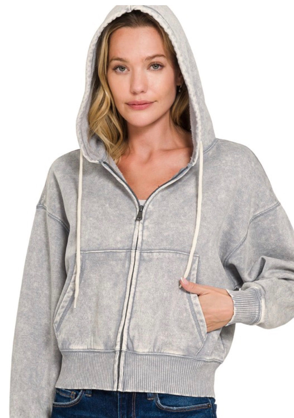 Zenana Women's Zippered Jacket