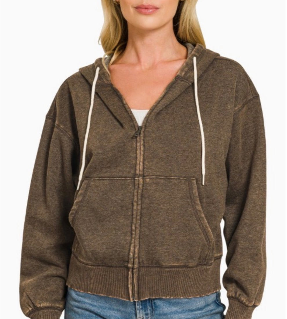 Zenana Women's Zippered Jacket