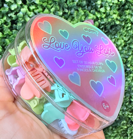 Mini Heart Hair Clips
