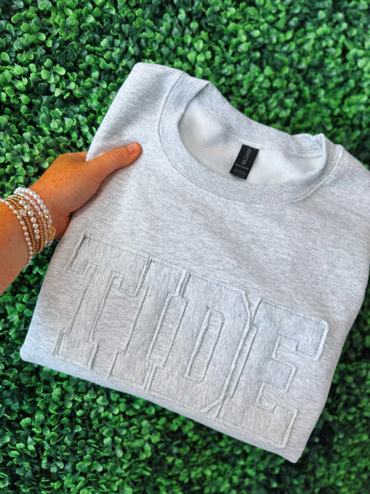 Tone on tone sweatshirt