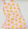 Two Piece Softball Skirt Set