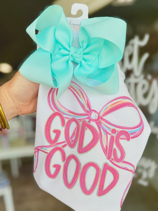 God is good bow tee