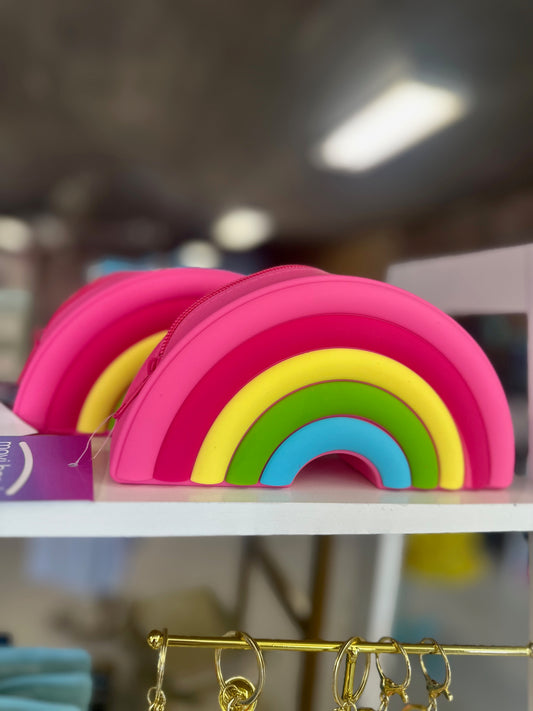 Pink Rainbow Pencil Case