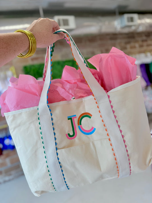 Scalloped tote