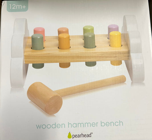 Wooden hammer toy