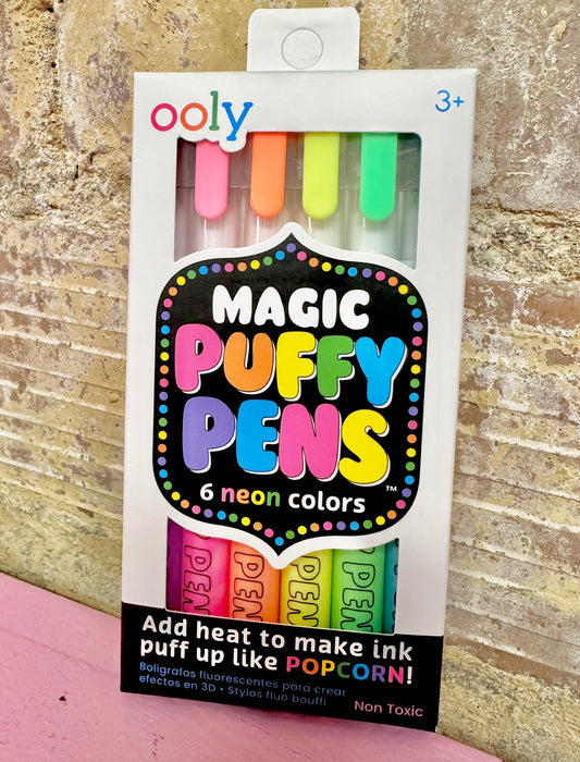 Magic puffy paint pens