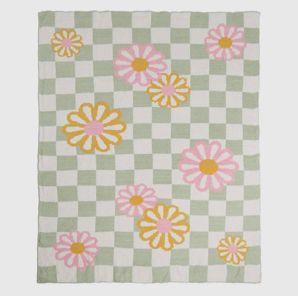 Printed throw blankets