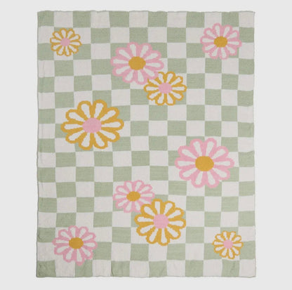 Printed throw blankets