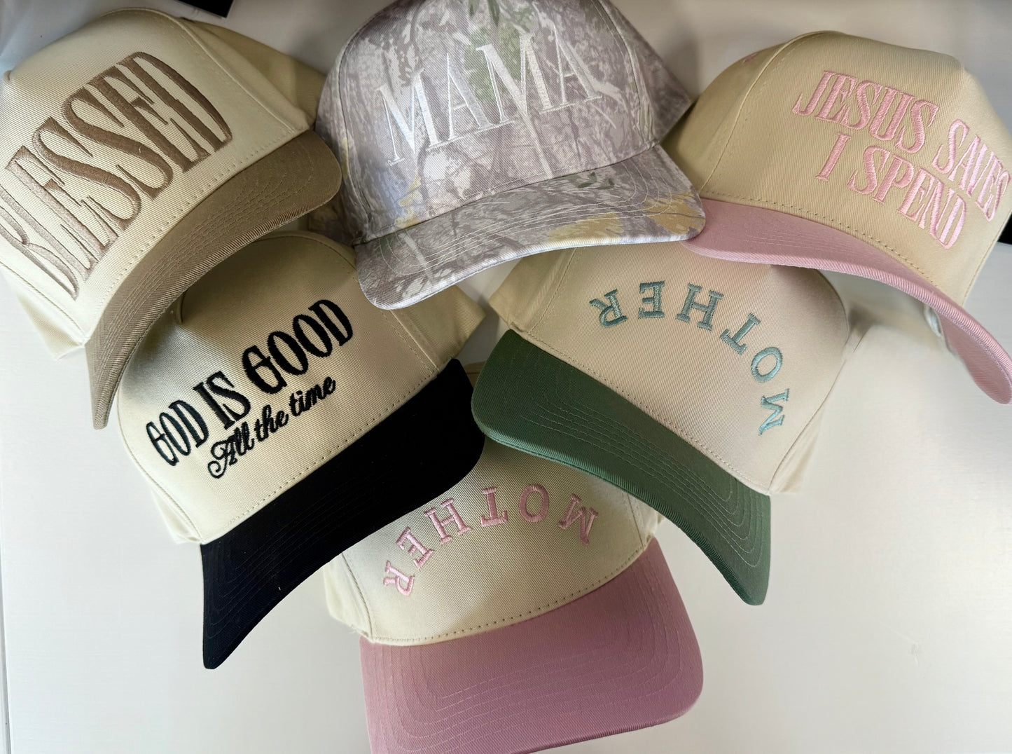 Embroidered trucker hats
