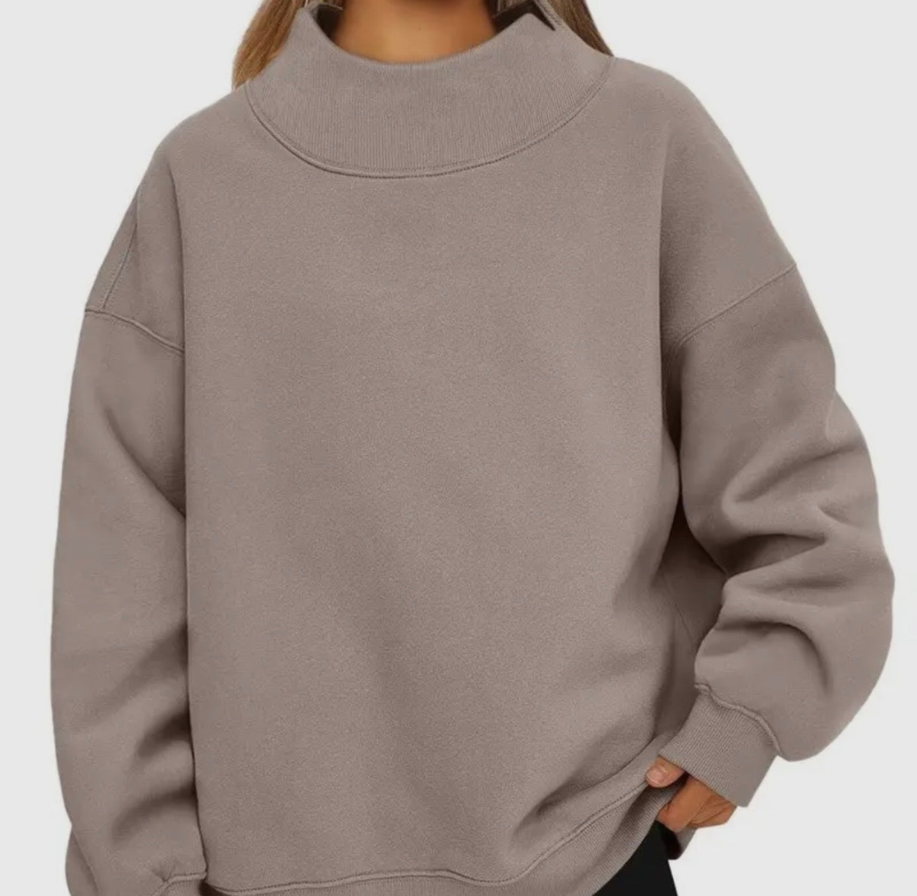 Mock neck sweater