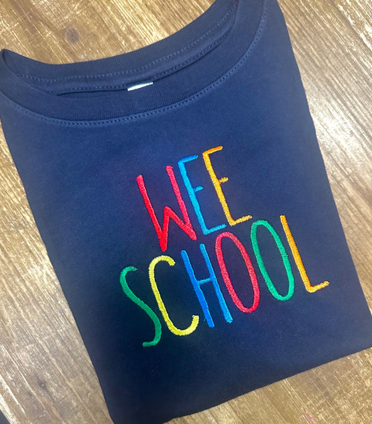 Rainbow stitch tall skinny tee
