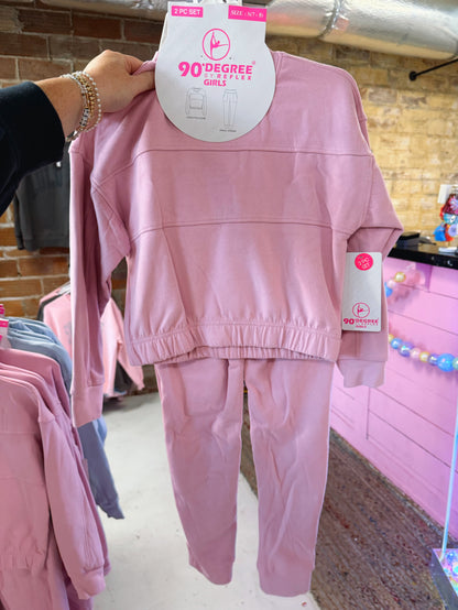 Girl’s Long Sleeve Cinch Jogger set