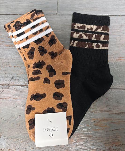 Women’s Animal Leopard Crew Socks