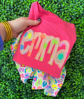 Neon dot appliqué