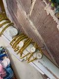 Gold Cross Beaded Bracelet