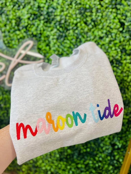 Rainbow Stitched Sweatshirt